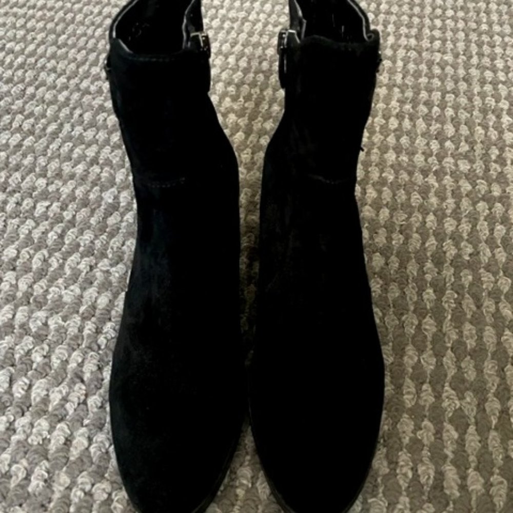 Via Spiga black suede ankle boots